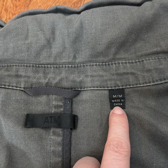 ATM Anthony Thomas Melillo Enzyme Wash Field Jacket in Steel sz medium - Picture 15 of 16